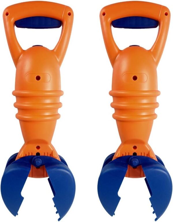 RAINBOW TOYFROG 13" Plastic Sand Digger Grabber Toy，Sand & Beach Claw Catcher. for Ages 3+,Great for The Beach,Snow, Kids Sandbox, Backyard, Playground, Bathtub Toddler Toys-2 Pack