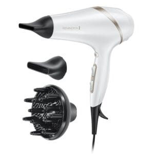 Remington Hydraluxe Hair Dryer (Micro-Conditioners to Help Balance Moisture, Hydracare Temperature Setting for Healthy Hair, Diffuser, Slim Styling & Wide Concentrators,...