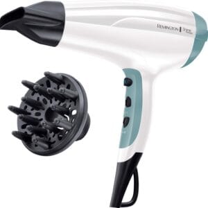 Remington Shine Therapy Hair Dryer (Ionic, 90% more Ions for Frizz Free Shine, Powerful, Fast Professional Drying, Diffuser, Concentrator, 3 Heat / 2 Speed Settings, Cool Shot,...