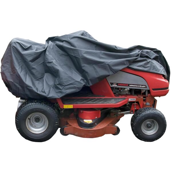 Ride Lawn Mower Cover Waterproof Heavy Duty 1.3KG 600d with PU backing 103x110x155 cm Elastic Hem Quad Bike Tractor Outside