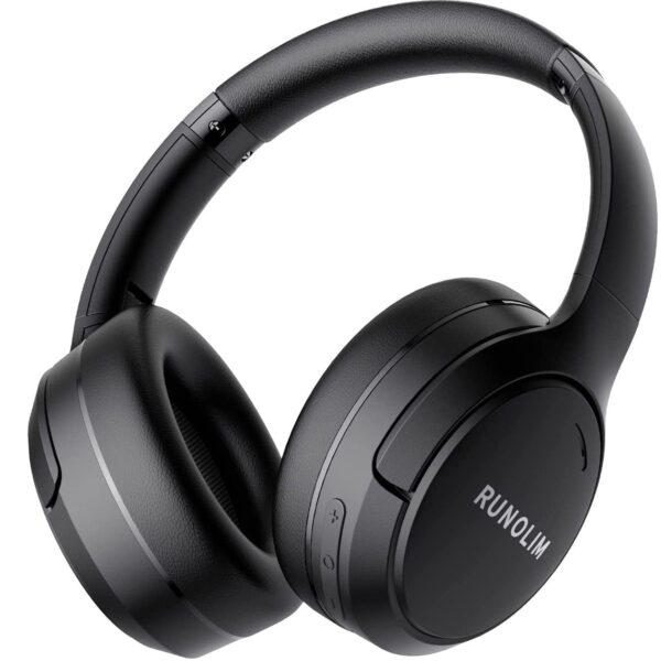 RUNOLIM Hybrid Active Noise Cancelling Headphones, Wireless Over Ear Bluetooth Headphones with Microphone, 70H Playtime, Foldable Wireless Headphones with HiFi Audio, Deep Bass...