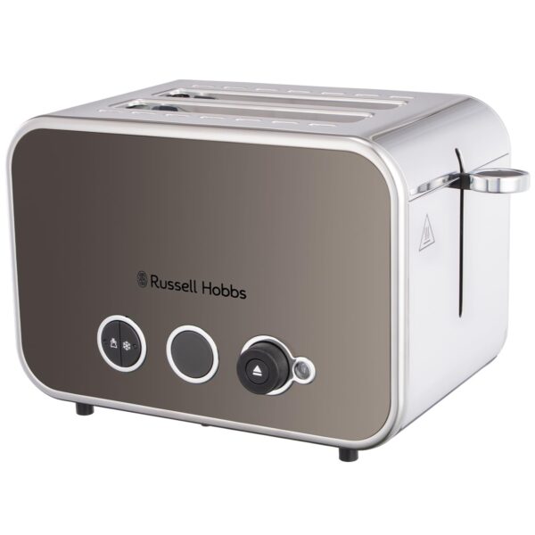 Russell Hobbs 2 Slice Distinctions Toaster (Countdown to ready, Extra wide & long slots, 6 Browning levels & Defrost/Reheat/Cancel, Lift & Look feature, 1600W, Stainless Steel &...