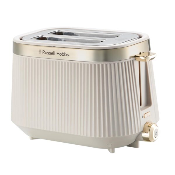 Russell Hobbs 2 Slice Toaster [980W, Frozen/Cancel/Reheat function with Indicator light] Brontë Stone (Extra wide slots, 6 Browning levels, Lift & Look function, Lift high...
