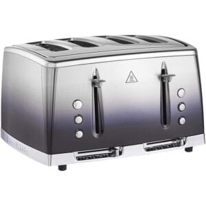 Russell Hobbs 4 Slice Eclipse Toaster with faster toasting technology (Independent slots, Lift & look, 6 Browning levels, Frozen/Cancel/Reheat with indicator lights, 850W,...