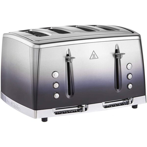 Russell Hobbs 4 Slice Eclipse Toaster with faster toasting technology (Independent slots, Lift & look, 6 Browning levels, Frozen/Cancel/Reheat with indicator lights, 850W,...