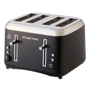 Russell Hobbs 4 Slice Toaster (Extra wide slots, Highlift feature, Independent browning controls, Defrost & reheat function, Stainless steel, Removable crumb Tray) Addison Matte...