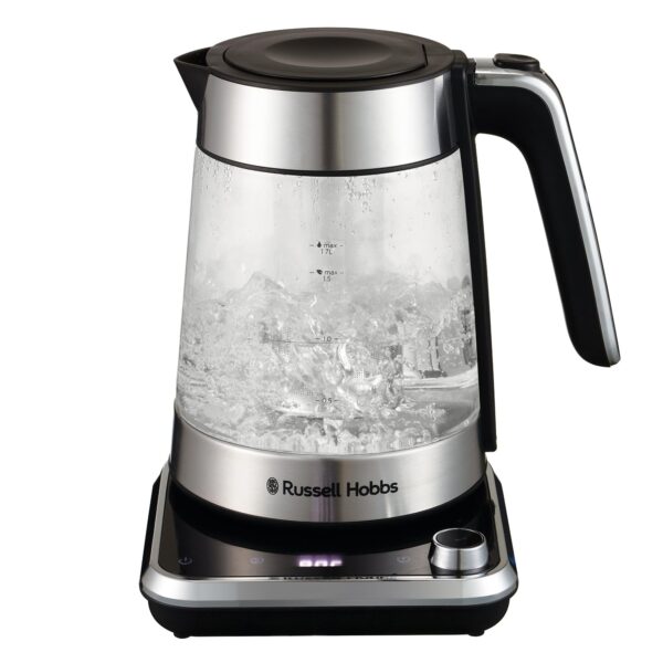 Russell Hobbs Attentiv 1.7L Electric Cordless Glass Kettle with Removable Infuser Basket - (Variable Temperature (40°C-100°C), Keep Warm Function, Sleep Timer Function, Touch...