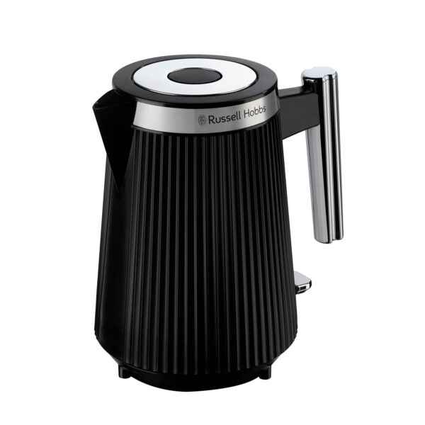 Russell Hobbs Black Kettle [1.7L, 3000W] Brontë (Internal illumination, Perfect pour, 360° base with cord storage, Push to open lid, Distinctive Matte Finish design) 26750