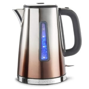 Russell Hobbs Eclipse Stainless Steel & Copper Sunset Ombre 1.7L Electric Cordless Kettle (Quiet & Fast Boil 3KW, Removable washable anti-scale filter, Easy push button lid,...