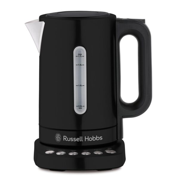 Russell Hobbs Electric kettle [1.7L] Addison Kettle Matte Black (Variable Temp, 5 Presets, Keep Warm function, Removable washable anti-scale filter, Blue LED Indicator, 3000W)...