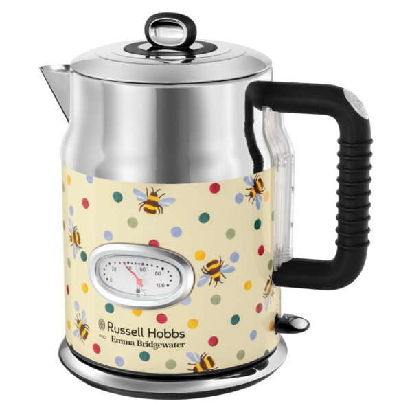 Russell Hobbs Emma Bridgewater Bumble Bee & Polka Dot 1.7L Cordless Electric Kettle - (Fast boil 3KW, Removable washable anti-scale filter, Pull off lid, Perfect pour spout,...