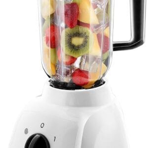 Russell Hobbs Food Collection 1.5L Plastic Jug Blender, 2 speeds & pulse setting, Removable Stainless Steel blades for easy cleaning, Pouring and adding flap, Dishwasher safe...