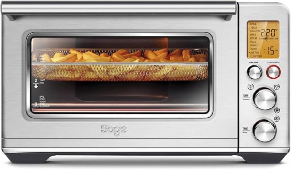 Sage - The Smart Oven Air Fryer - Microwave and Grill - 10 Programmes, 22 L Capacity, 230 °C, 2400 Watt - Toast, Bake, Roast, Reheat - Pizza, Air Fryer and Slow Cooker - Brushed...