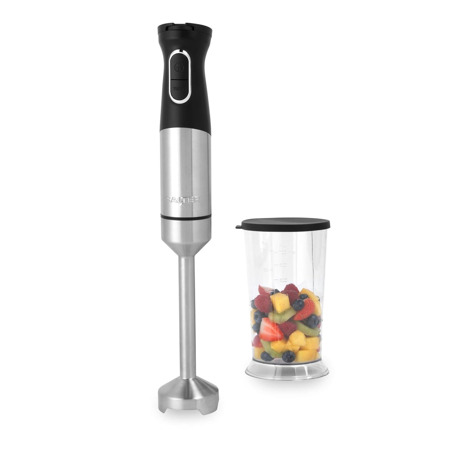 Salter Electric Hand Blender – 1500W Immersion Stick Blender, 700ml Beaker Included, Variable Speed Settings, Durable Stainless-Steel Blade, Detachable Rod for Easy Cleaning,...