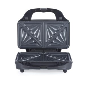 Salter Sandwich Toaster – Non-Stick, Deep Fill Toastie Maker, Cook 2 Toasted Sandwiches Together, 4 Slice Grill Press, Automatic Temperature Control, Cool Touch Handle, Easy...