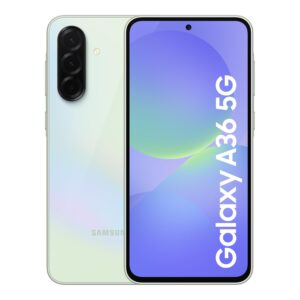 Samsung Galaxy A36 5G Smartphone, Awesome Intelligence, 8GB RAM, 256GB Storage, 50MP Camera, Awesome Lime, 3 Year Manufacturer Extended Warranty (UK Version)