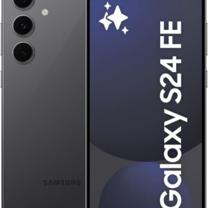 Samsung Galaxy S24 FE, AI Smartphone, Android, 8GB RAM, 128GB Storage, 50MP Camera, Long Battery Life, Unlocked, Graphite, 3 Year Samsung Extended Warranty (UK Version)
