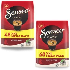 Senseo Regular / Classic Roast, Pack of 2, 2 x 48 Coffee Pads