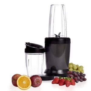 SIA Bullet Blender In Graphite Grey, 1000W 0.8L & 0.5L Cups, On-the-go & Screw Lids - Wilko SDA1041WK