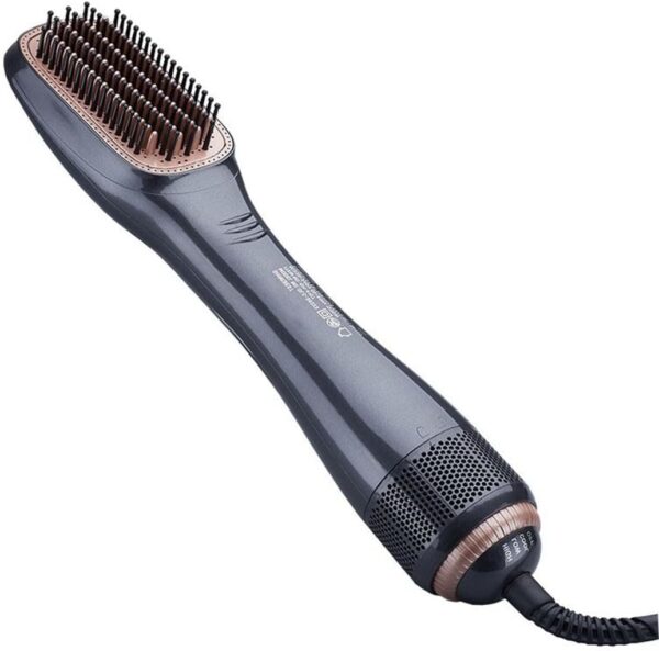 SIMANLI Hair Dryer Brush Straightener Brush 3 in 1 Hot Air Stylers 1200W Powerful Hair Comb Blow Dryer Brush 3-Speed Temperature Adjustment(Hematite,British Standard)