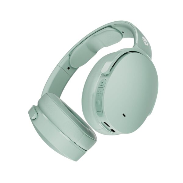 Skullcandy Hesh ANC Over-Ear Noise Cancelling Wireless Headphones, 22 Hr Battery, Microphone, Works with iPhone Android and Bluetooth Devices - Preppy Sage