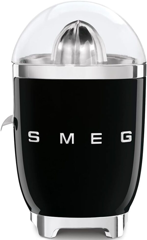 Smeg CJF11BLUK Citrus Juicer, Aluminium, 70 W, Black