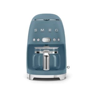 Smeg DCF02SBMUK Retro 50s Style 1.4L Drip Coffee Machine, Auto Start, Keep Warm Function, Storm Blue