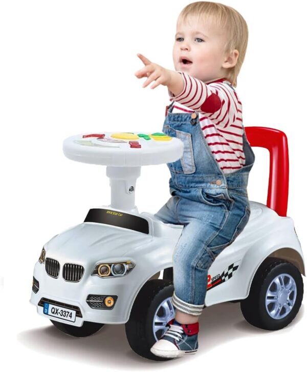 Sobebear Kids Ride-on Push Car with Music and Light Switch Comfortable Bike Seat for Toddlers, Safety Pads, Battery Operated Portable Car for Gift for Boys & Girls 2 year Old...