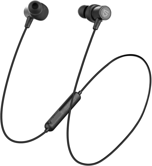 SoundPEATS Q30 HD+ Bluetooth Earphones with Mic, Wireless Earbuds Magnetic IPX5 Running Headphones, APTX-HD, cVc Noise Cancellation, 10mm Drivers, Super Bass, Lightweight, 12...