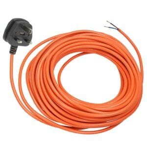Spares2go 12 Metre Cable & Lead Plug compatible with Qualcast Lawnmowers, Strimmers, Trimmers, Hedge Cutters (12m)