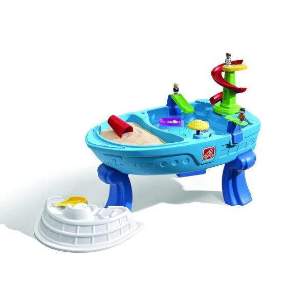 Step2 Fiesta Cruise Sand & Water Table for Kids, 10 Piece Accessory Kit, Water Activity table for child, Toddler Summer Outdoor/Indoor Toy, Ages 2+, Multicolor