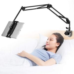 Tablet Stand Adjustable,Foldable Tablet Stand for Bed, Aluminum Universal Flexible Tablet Holder with 360 Degree Rotation for iPad/iPhoneX/iPad Pro/N-Switch,or Other 4.5~12.9...