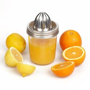 Tala Glass Citrus Juicer, Easy to use and Clean with a glass 400ml reservoir, Ideal for Fresh Juices and Extracting Citrus Fruit