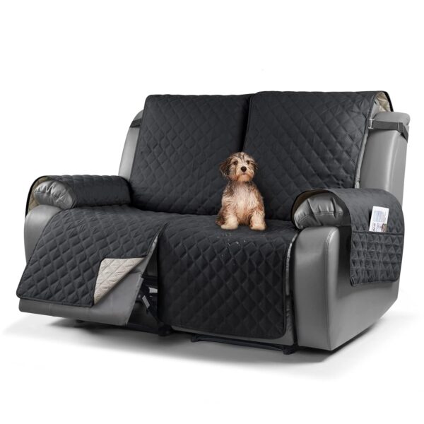 TAOCOCO Recliner Sofa Protector,2 Seater Recliner Covers,Waterproof Recliner Sofa Covers,Non Slip Recliner Chair Covers,Armchair Covers for Pets,Reclining Sofa Covers with...