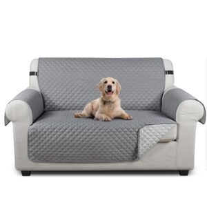 TAOCOCO Sofa Covers 2 Seater,Settee Covers,Non Slip Sofa Covers,Sofa Slipcovers,Pet Couch Covers,Washable Sofa Protectors for Dogs(Pale Grey)