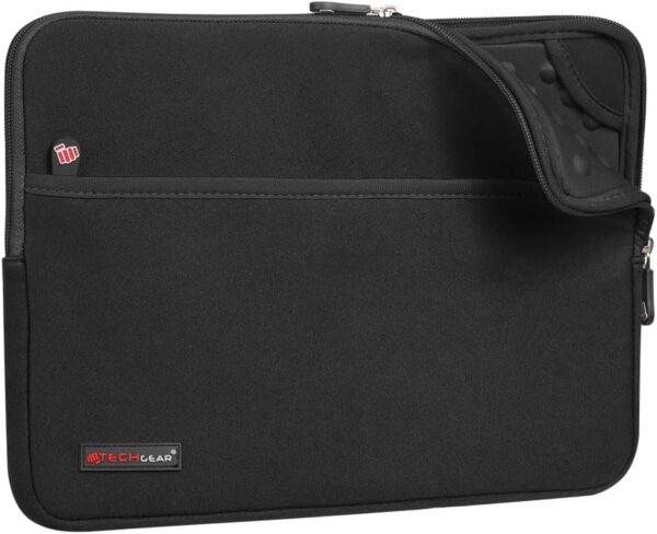 TECHGEAR Neoprene Zipped Sleeve Case Cover 11-13", Anti-Shock Lining fits iPad Pro 13 / Pro 12.9, Samsung Tab S10/S9/S8 Plus S9 FE+ 12.4", Book 12", Surface Pro 11/10/9/8/7,...