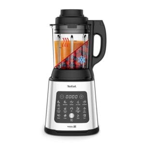 Tefal Blender & Soup Maker Perfectmix Cook, 2L, 10 Auto Programs, Smoothie Maker, Removable Blades, Cleaning Program & Brush, Glass Jug, Tamper, Hot & Cold Kitchen Blender,...