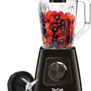 Tefal Blendforce II Blender, 2L Plastic Jug, 1.25L Effective Capacity, 600W, 4 Removable Stainless Steel Blades, Smoothie, Ice Crush, 2 Speeds + Pulse, Kitchen Shakes Maker,...