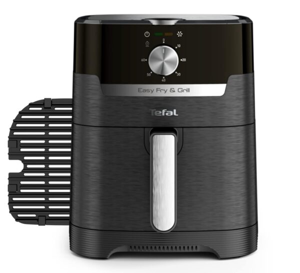 Tefal Easy Fry Classic 2in1 Air Fryer and Grill 4.2 Litre Capacity 8 Programs Black EY501, 1,550W