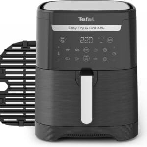 Tefal Easy Fry XXL 2in1 Digital Dual Air Fryer & Grill, 6.5L or 3.25L x2 Drawer Capacity, 8 Programs, Black, EY801827, Amazon Exclusive, 1830 W