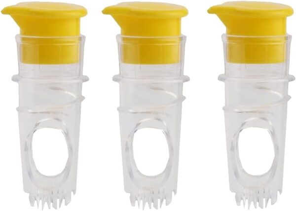 TOBEOME 3PCS Mini Manual Lemon Squeezer, Portable Lemon Juicer, Multifunctional Fruit Juicer for Your Kitchen