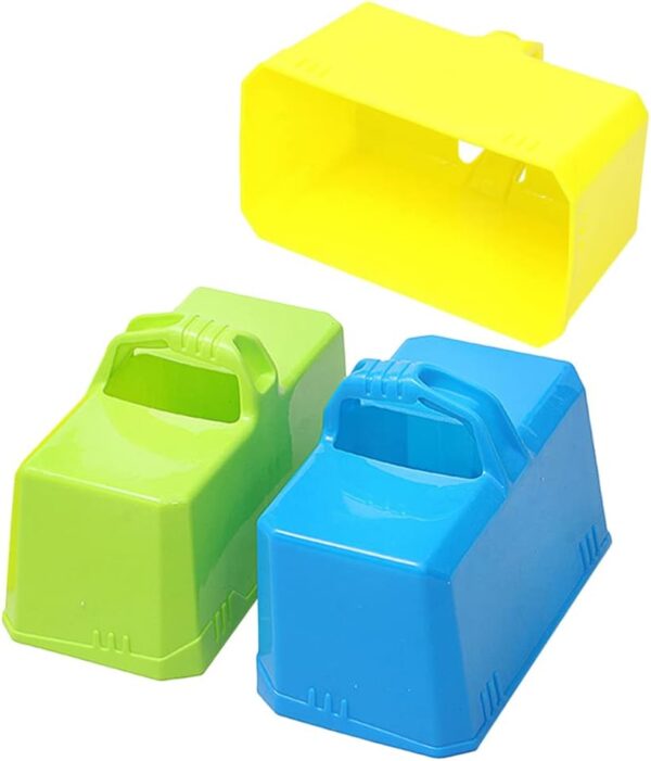 Toddmomy Maker 3pcs Sand Brick Maker Snow Brick Mold Beach Toys- Sand Brick Makers Sand Castle Making Tool Set Winter Snow Toy Random Color Sand Castle Building Kit