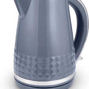 Tower T10075GRY Solitaire Kettle, Plastic, 3 W, 1.5 liters, Grey