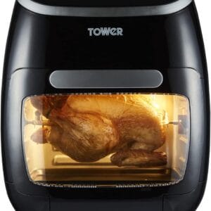 Tower T17039 Xpress Pro 5-in-1 Digital Air Fryer Oven with Rapid Air Circulation, 60-Minute Timer, 11L, 2000W, Black