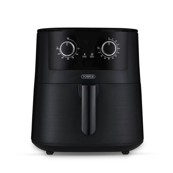 Tower T17150 Vortx 7.2L Manual Air Fryer with 60 Minute Timer, Indicator Lights, 1650W, Black