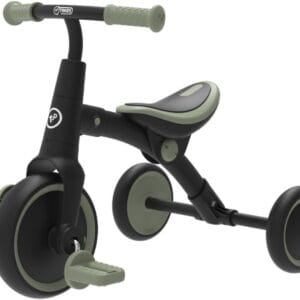 TP Toys Balance Bike to Trike, 2-in-1 Ride On Tricycle for Toddlers, With Adjustable Seat and Removable Pedals, Indoor & Outdoor Use, Ages 18 Months+, Forest Green, Develops...
