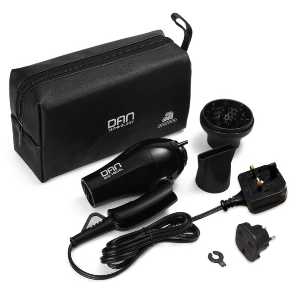 Travel Hair Dryer 1000W Dual Voltage Blow Dryer with Plug Adaptor and Storage Bag Mini Hairdryer with Folding Handle with Concentrator & Diffuser Travel Hairdryer Set for Women...