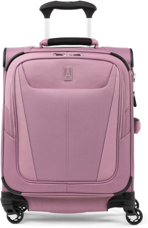Travelpro Maxlite 5 Softside Expandable Carry on Suitcase with 4 Spinner Wheels, Lightweight Suitcase, Men and Women, International, Orchid Pink Purple, Carry on 49x39x20 cm
