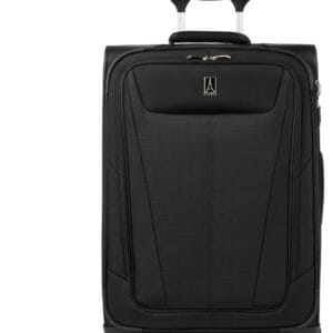 Travelpro Maxlite 5 Softside Expandable Checked Suitcase with 4 Spinner Wheels, Lightweight Suitcase, Men and Women, Black, Checked Medium 69x47x30 cm