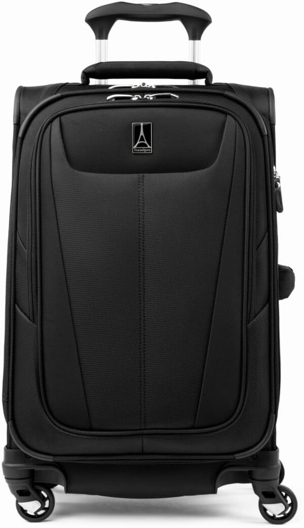 Travelpro Maxlite 5 Softside Expandable Luggage with 4 Spinner Wheels, Lightweight Suitcase, Men and Women, Black, Carry-on 21-Inch, Maxlite 5 Softside Expandable Spinner Wheel...
